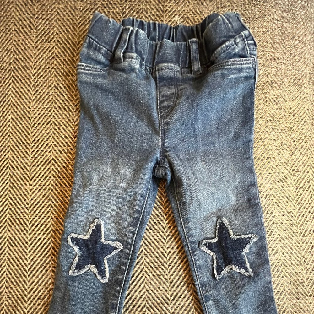 Baby Gap 2T Star Knee Denim